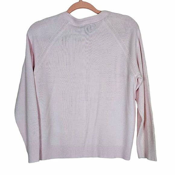 VINTAGE DESIGNERS ORIGINALS LUXELON BABY PINK CARDIGAN Size PM - Picture 2 of 6